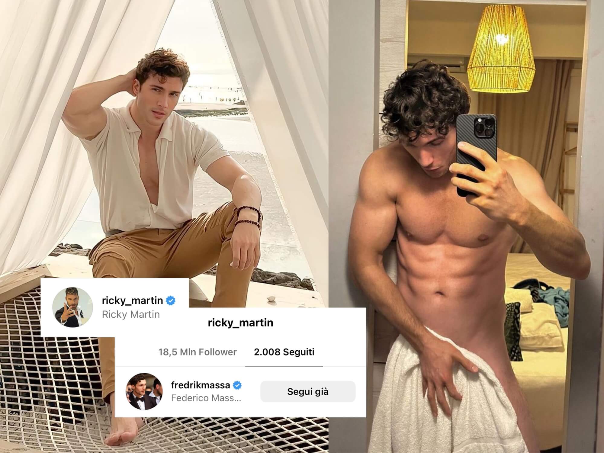 Federico Massaro e Ricky Martin