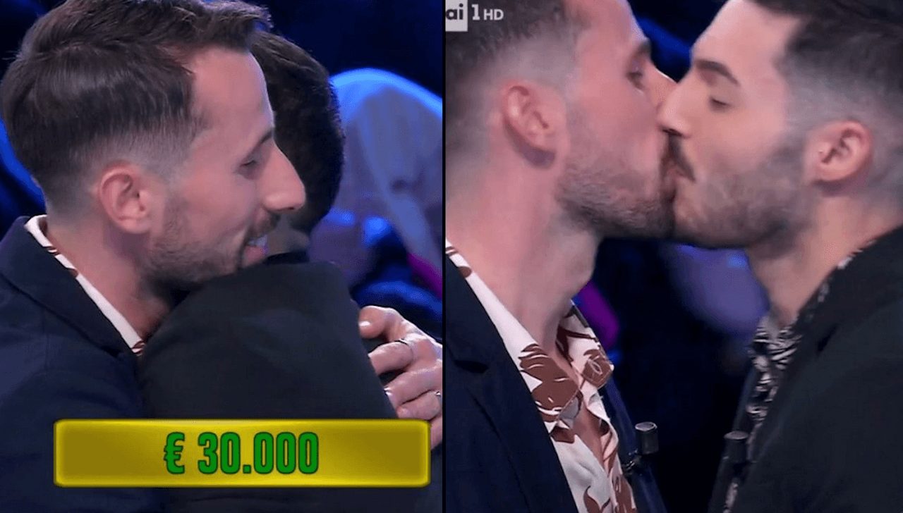 Affari Tuoi, storica prima coppia gay in gara vince 30.000 euro nel sabato di Pasqua (di TeleMeloni)