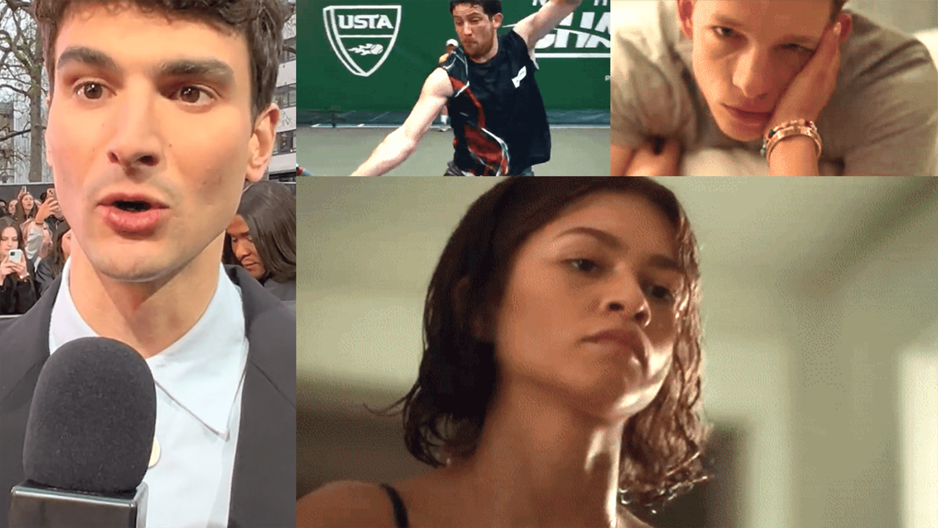 Justin Kuritzkes, sceneggiatorei di "Challengers" di Luca Guadagnino, con Josh O' Connor, Zendaya e Mike Faist