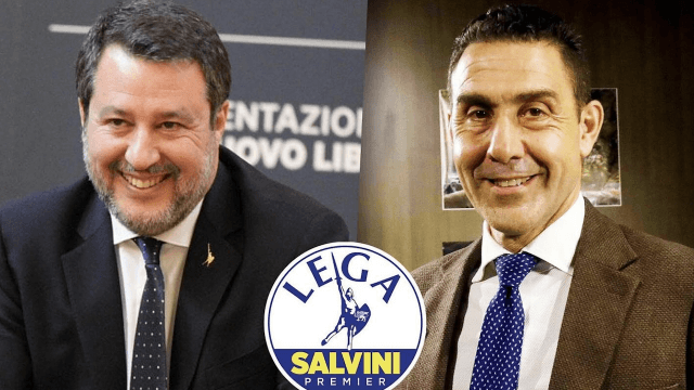 Matteo Salvini annuncia la candidatura di Roberto Vannacci alle Europee il giorno della Liberazione - Matteo Salvini e Roberto Vannacci - Gay.it
