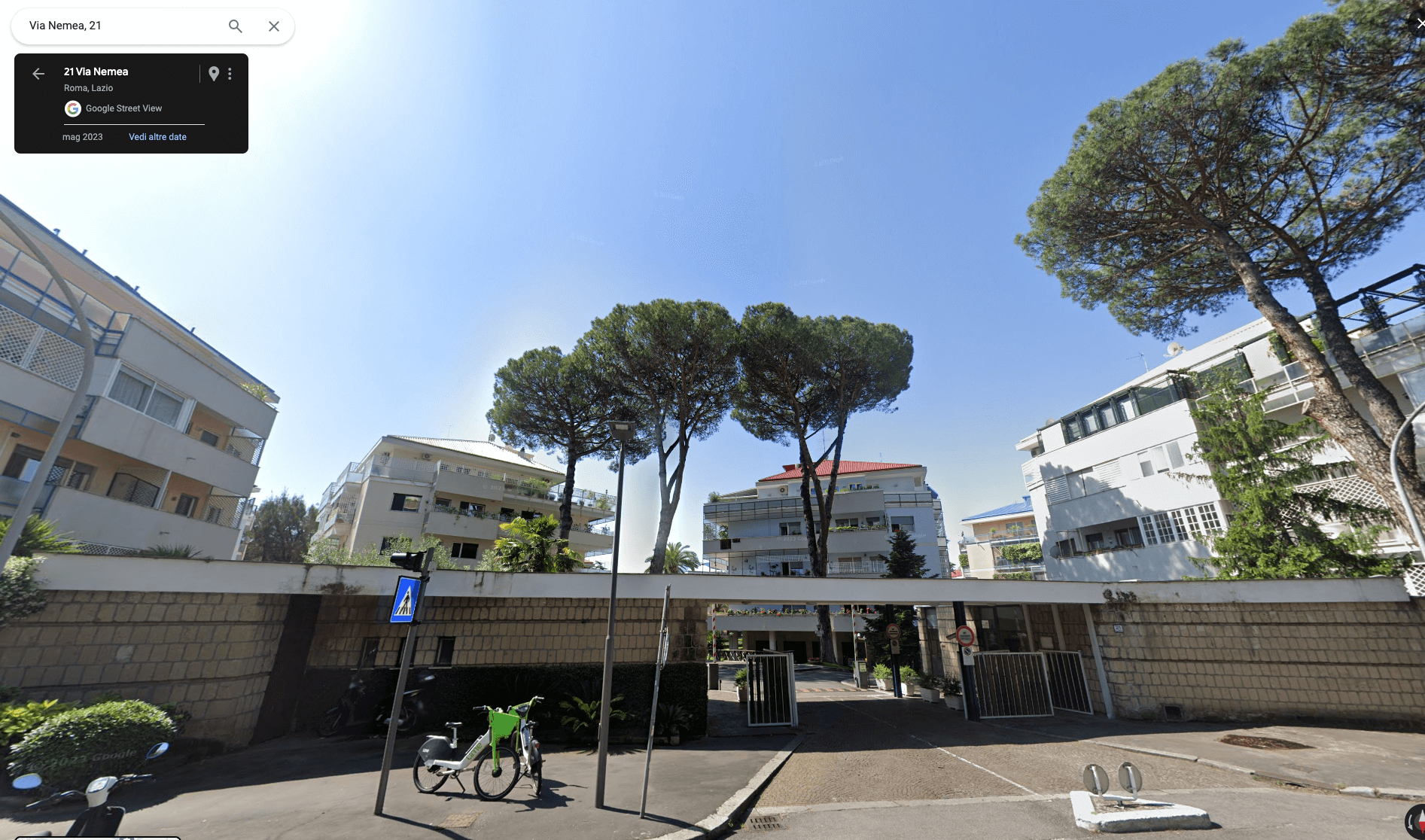 Raffaella Carrà casa via Nemea 21 Roma
