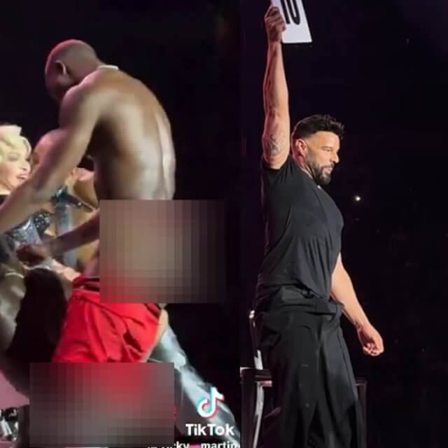 Ma Ricky Martin si è eccitato sul palco del Celebration Tour di Madonna? (VIDEO)