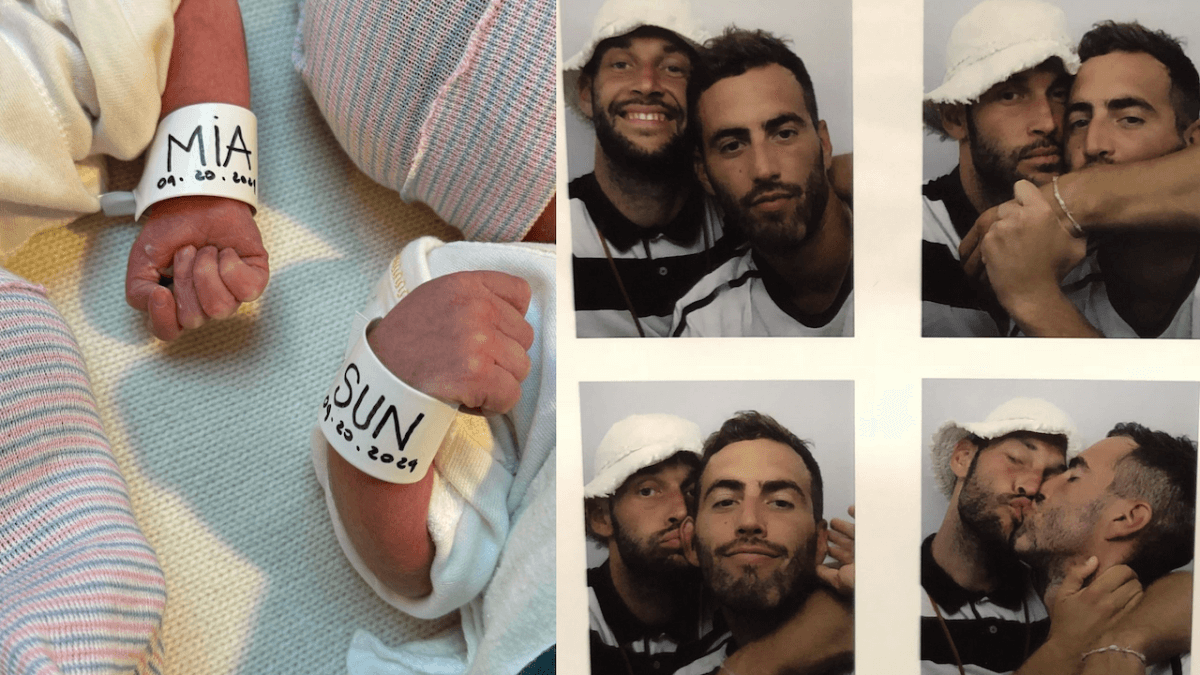 Simon Porte Jacquemus e Marco Maestri sono diventati genitori di Mia e Sun: “Un sogno diventato realtà”