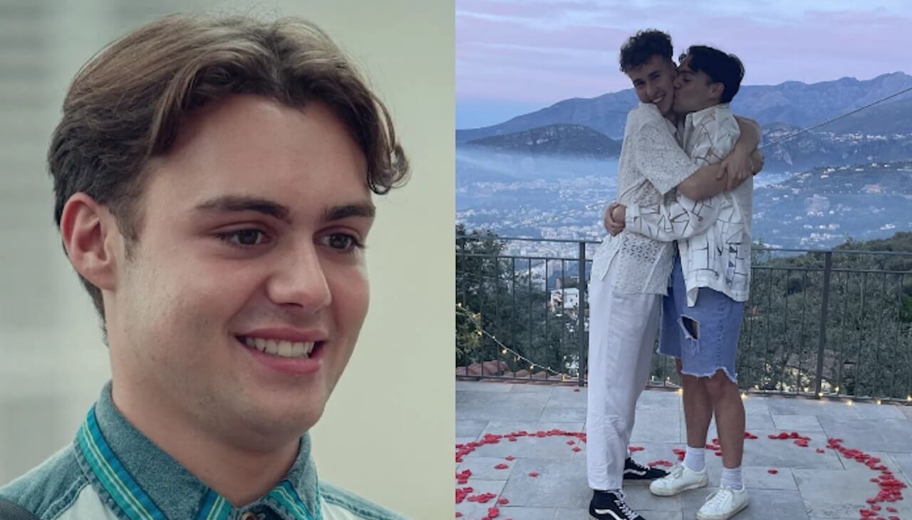 Bradley Riches di Heartstopper ha sposato l'amato Scott Johnson (FOTO) - heartstopper bradley riches engagement - Gay.it