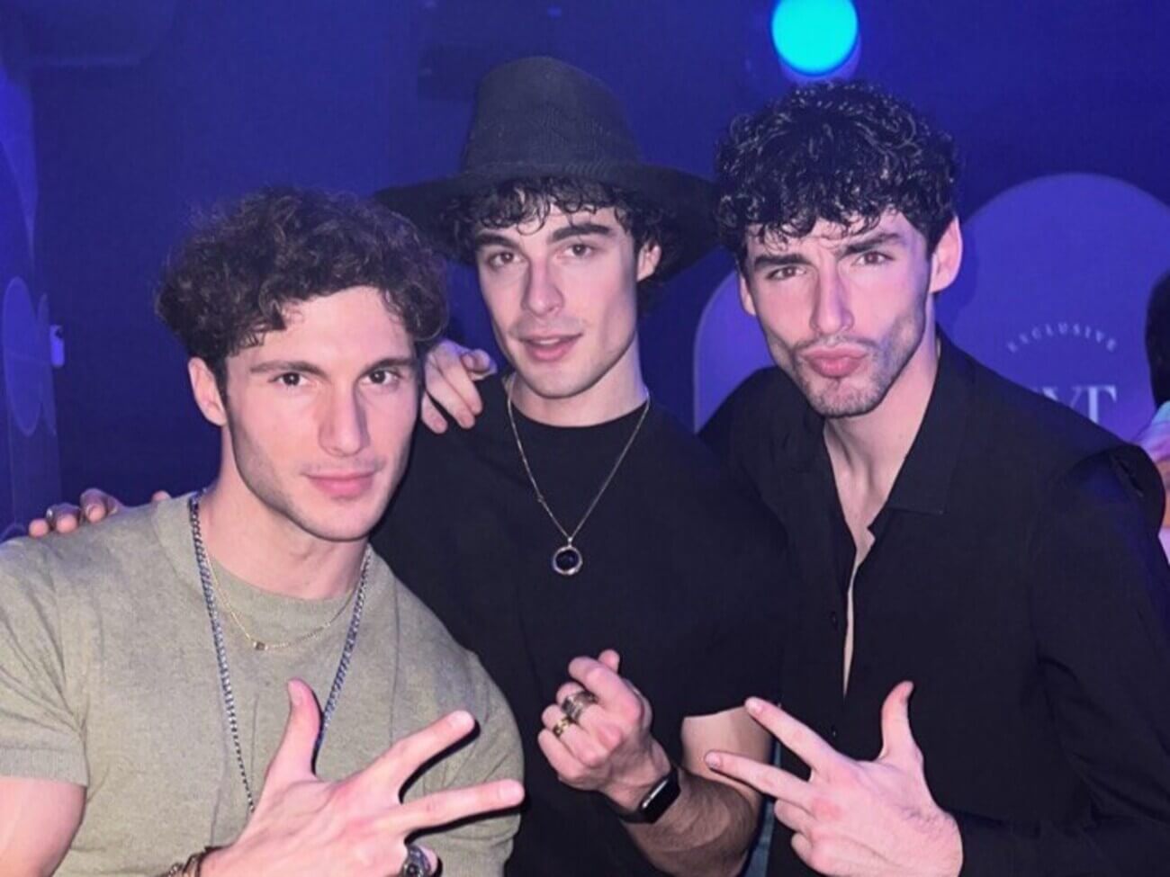 Vittorio Menozzi e Federico Massaro con Enrico Bagnasco