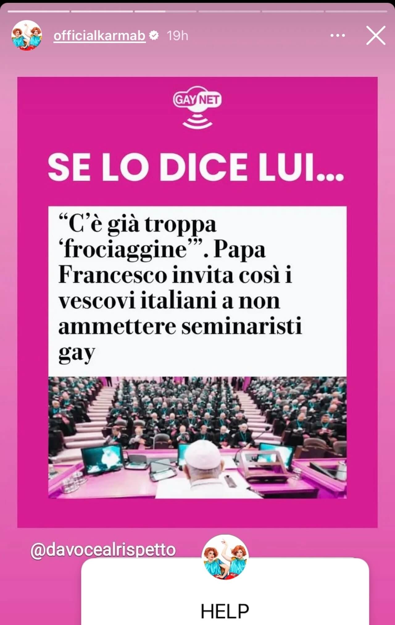 Papa Francesco e l'attacco ai seminaristi gay, le reazioni della comunità LGBTQIA+ italiana - Karma B - Gay.it
