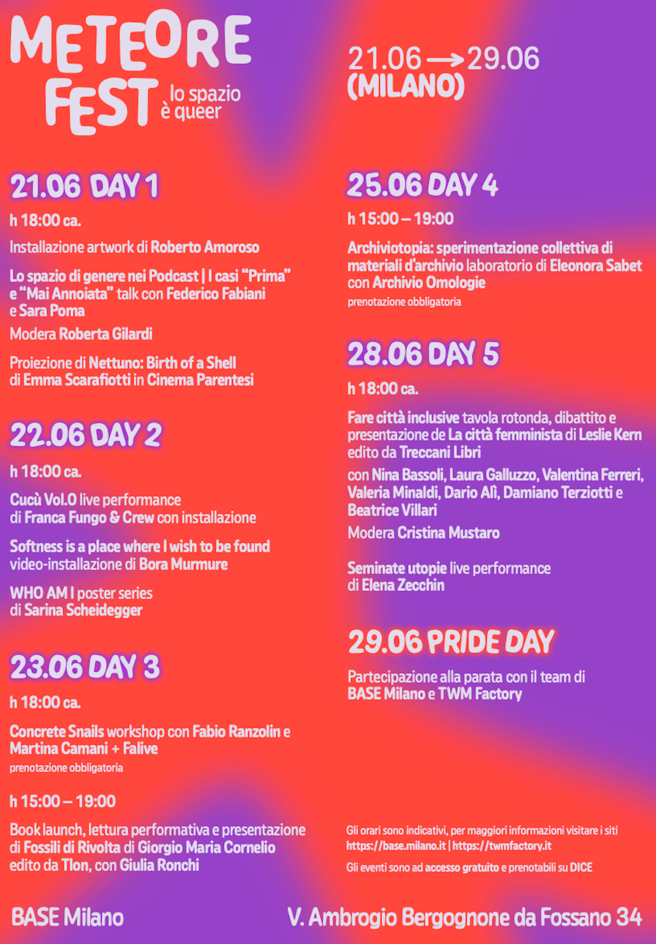 Meteore Fest, arriva a Roma e a Milano il Festival che vuole ripensare gli ambienti comuni attraverso la scia del pensare queer - METEORE FEST Milano - Gay.it