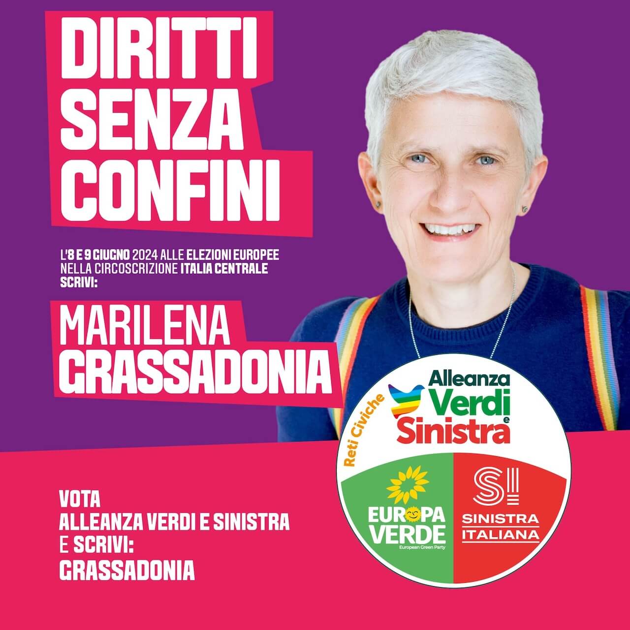 Europee 2024, intervista a Marilena Grassadonia: "Pace, ambiente, battaglie transfemministe e del movimento LGBTQIA+" - Marilena Grassadonia - Gay.it