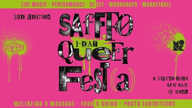 Safffo, a Roma la 3a edizione del Festival che promuove l’espressione artistica LGBTQIA+ indipendente - SAFFFO 2024 - Gay.it