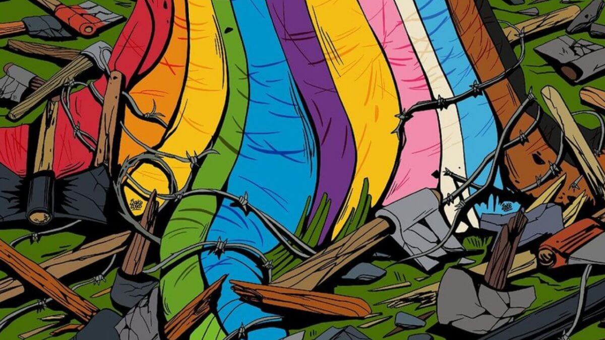 “30 anni di Orgoglio”, slogan e manifesto del Roma Pride 2024 realizzato dall’artista SakoAsko
