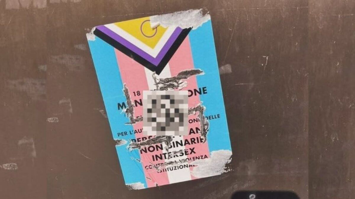 Roma, svastica sulla locandina della manifestazione trans* del 18 maggio