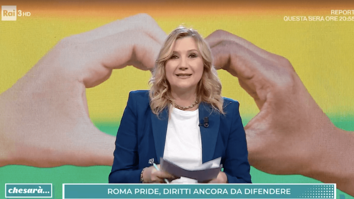 Serena Bortone chiude Chesarà in difesa del Pride e fa presagire un addio: ”Sono stata onorata di lavorare in questa grande azienda” (VIDEO)