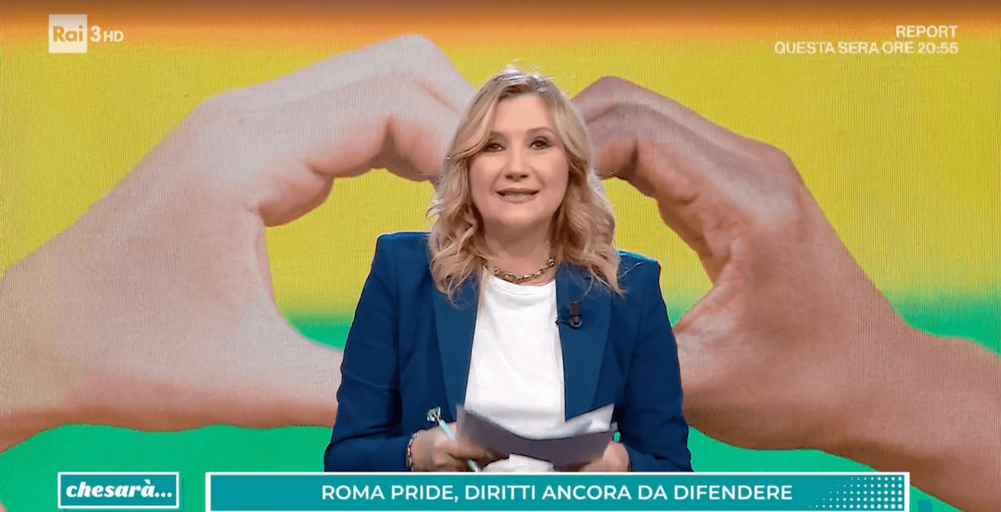 Serena Bortone chiude Chesarà in difesa del Pride e fa presagire un addio: ”Sono stata onorata di lavorare in questa grande azienda” (VIDEO)