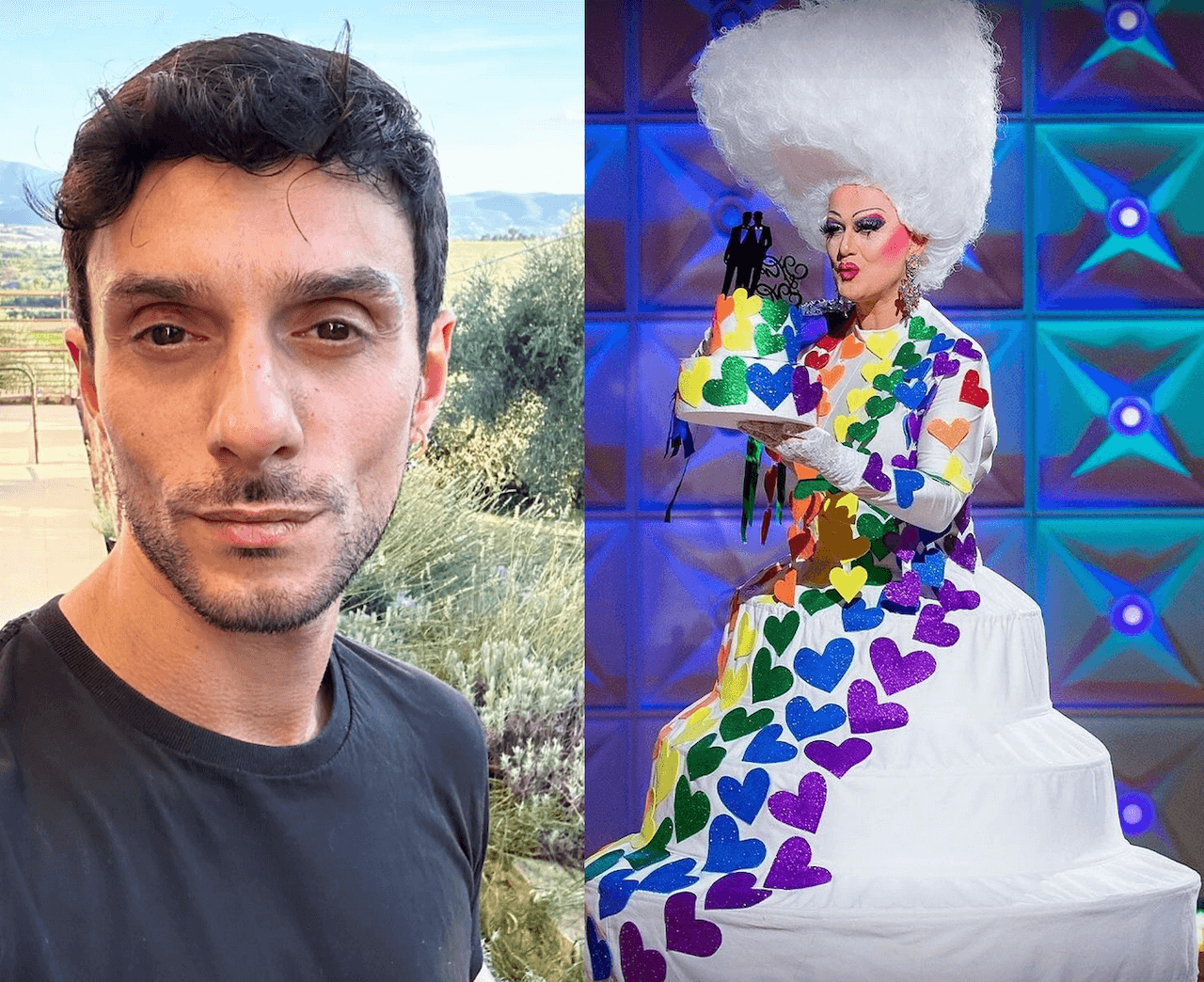 Tony D’Elia aka Silvana Della Magliana di Drag Race si è unito civilmente all'amato Federico. Chiara Francini officiante (VIDEO) - Federico e Silvana Della Magliana - Gay.it