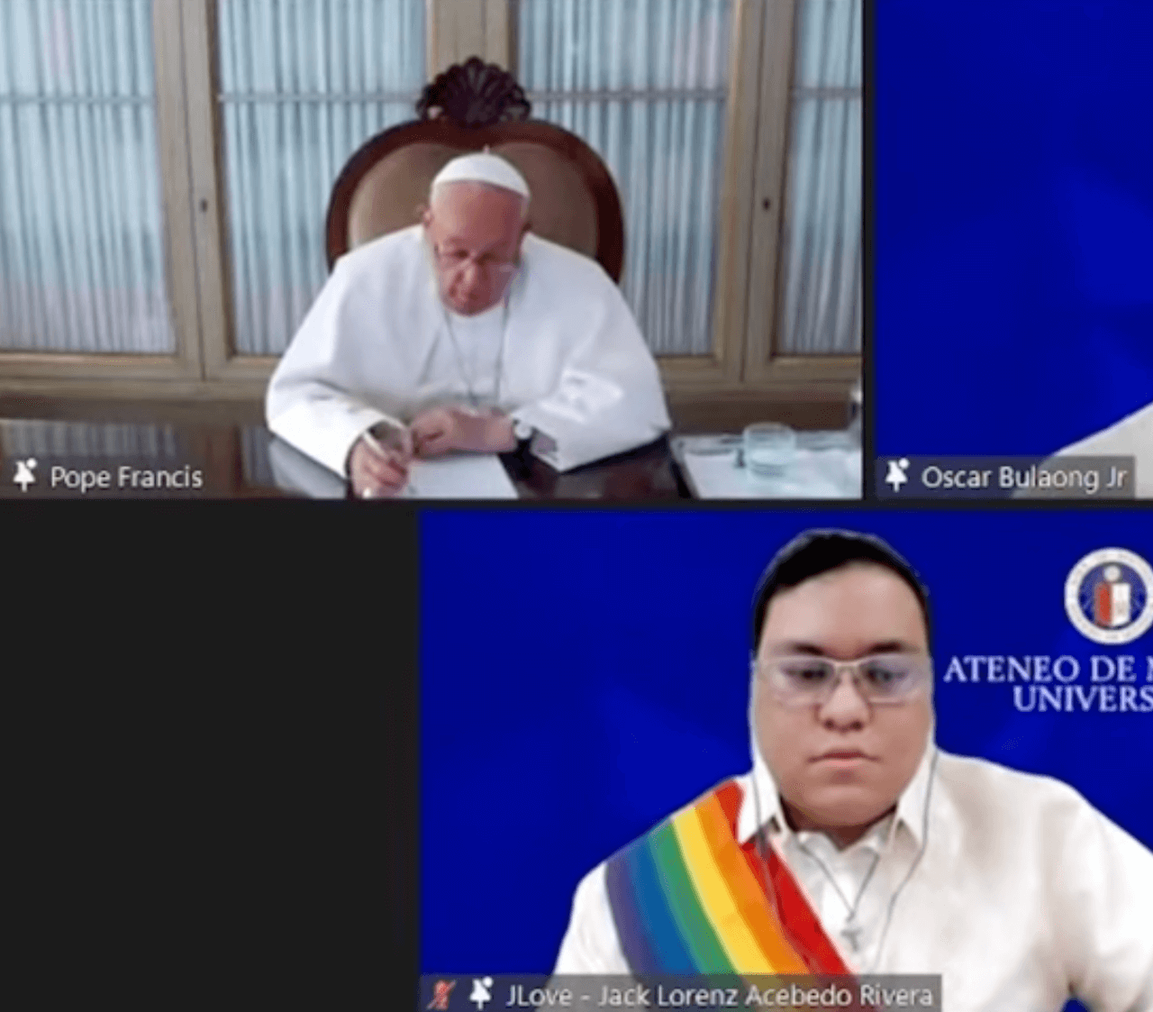Studente delle Filippine sgrida il Papa: "Smetta di usare un linguaggio omofobo. Fa male" (VIDEO) - Jack Lorenz Acebedo Rivera - Gay.it