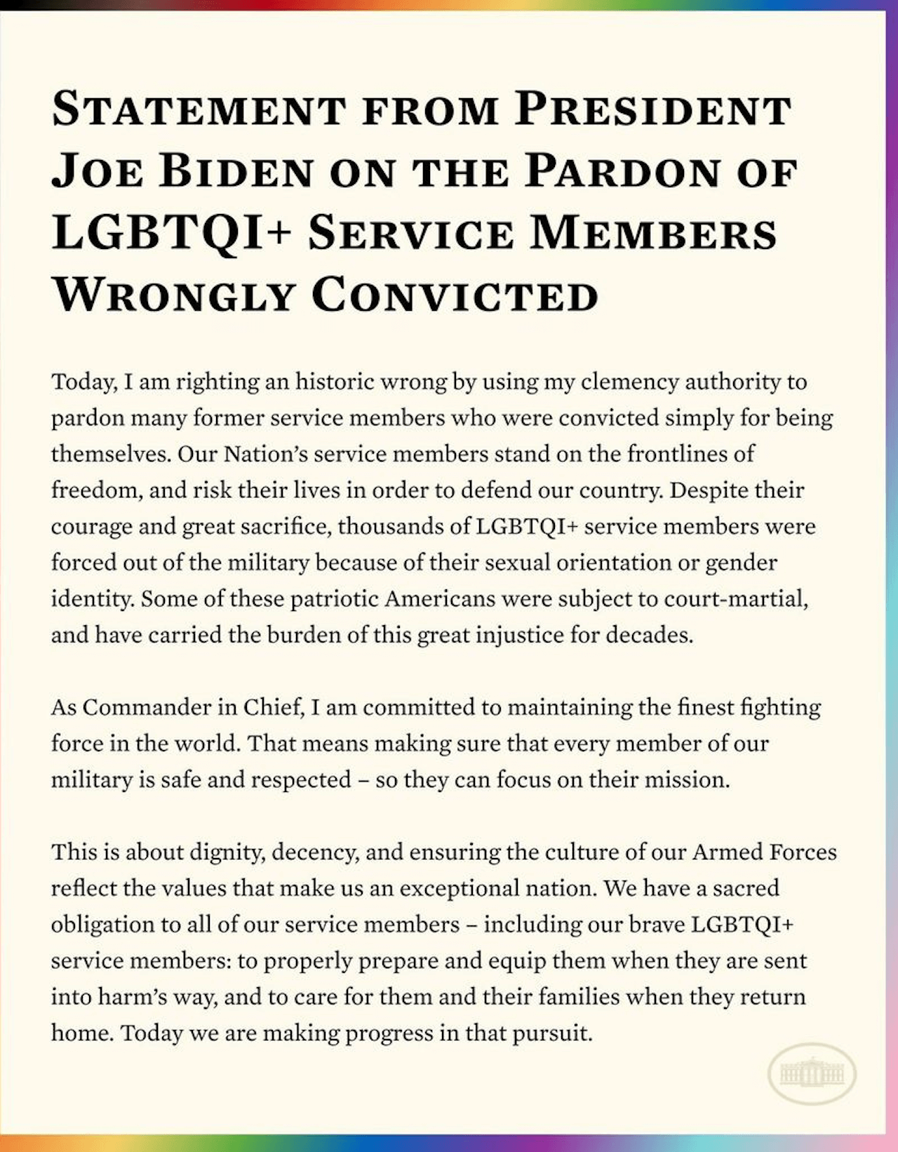 Joe Biden concede la grazia a migliaia di militari in passato condannati per sesso gay nelle forze armate - Joe Biden 1 - Gay.it
