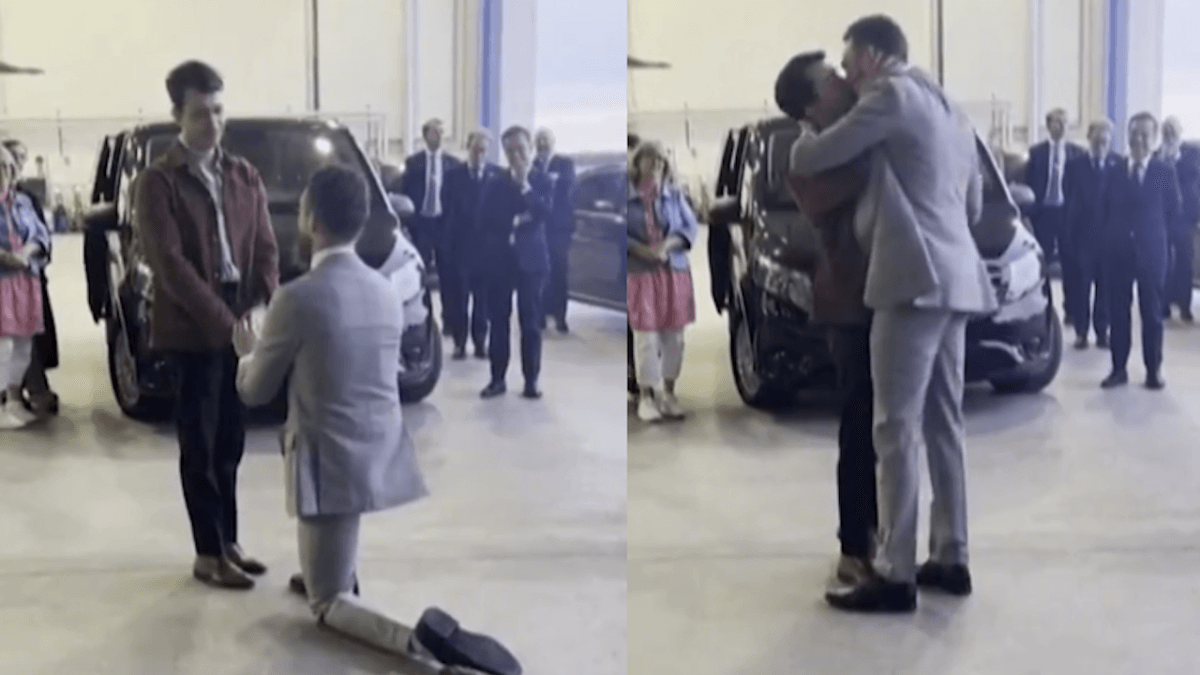 Johan Floderus, diplomatico UE rilasciato dopo 2 anni di prigionia in Iran chiede la mano al fidanzato, il dolcissimo video