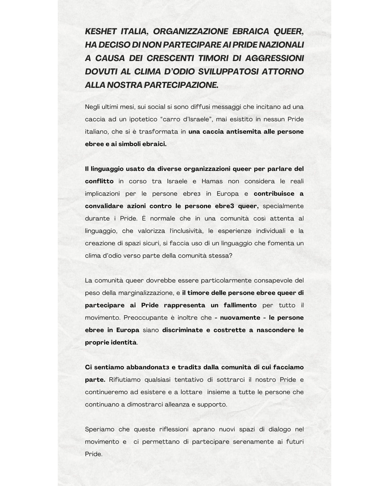 Keshet Italia - Pride 2024