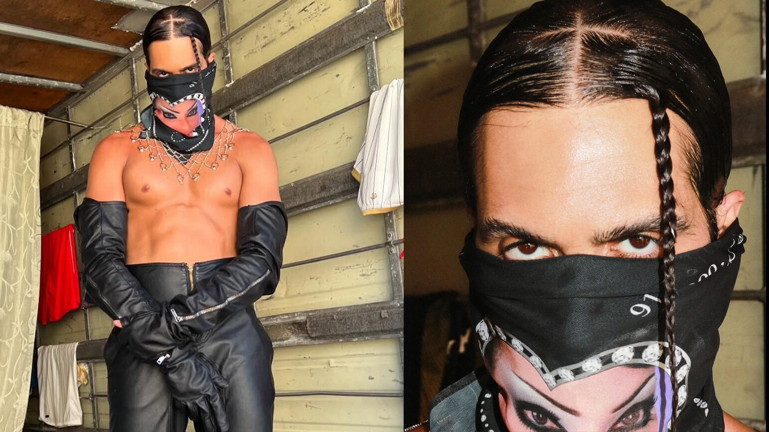 Mahmood RA TA TA - Il velo e anche la tuta sono del brand palestinese Trashy Clothing