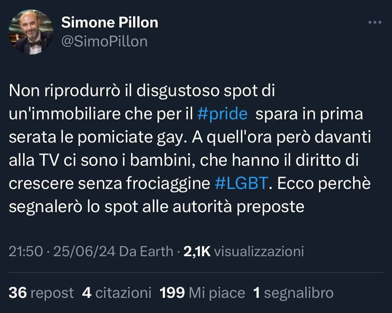 Due ragazzi si baciano in uno spot e Simone Pillon impazzisce: "Disgustoso, a quell'ora ci sono i bambini" (VIDEO) - Pillon vs. Spot di idealista Pride 2024 - Gay.it