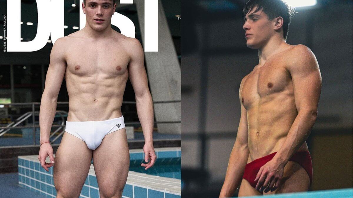 Stefano Belotti sogna le Olimpiadi con lo slip firmato e la cover di Dust
