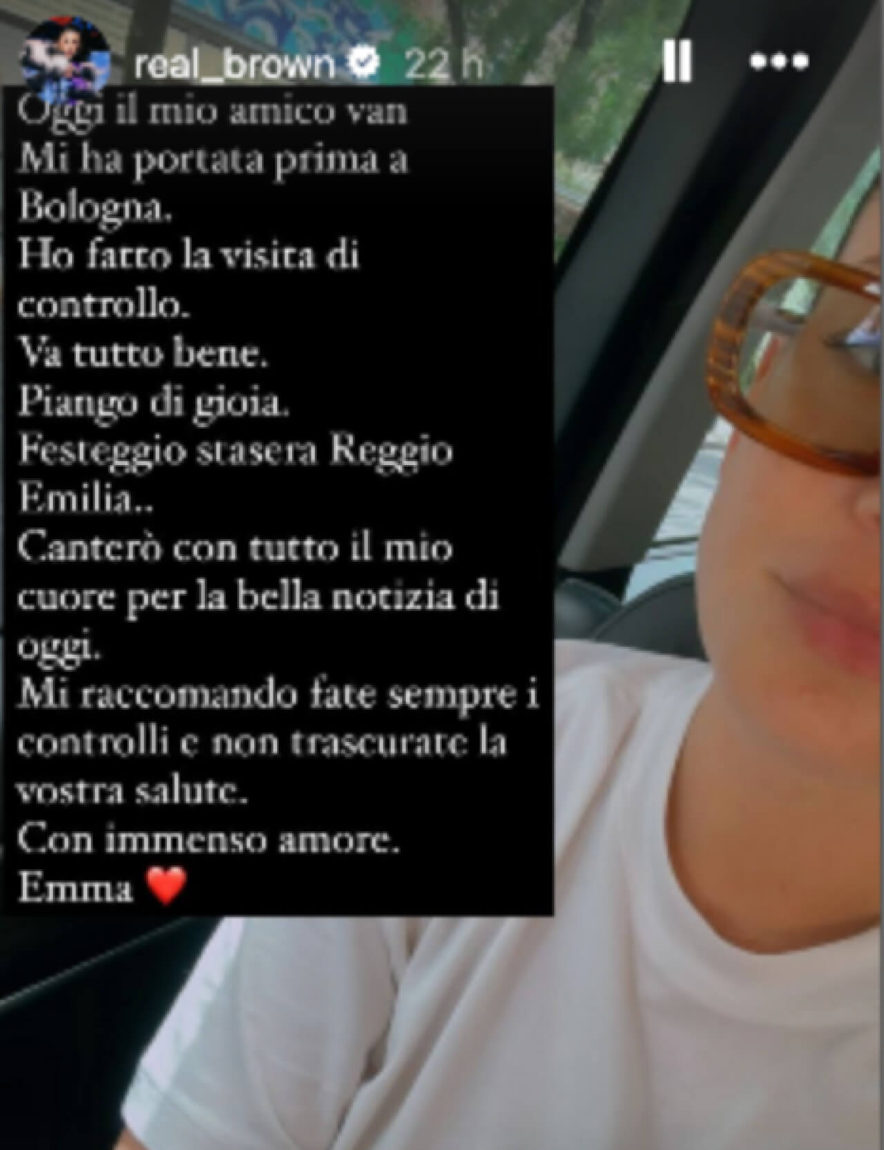 Emma Marrone, il messaggio ai fan