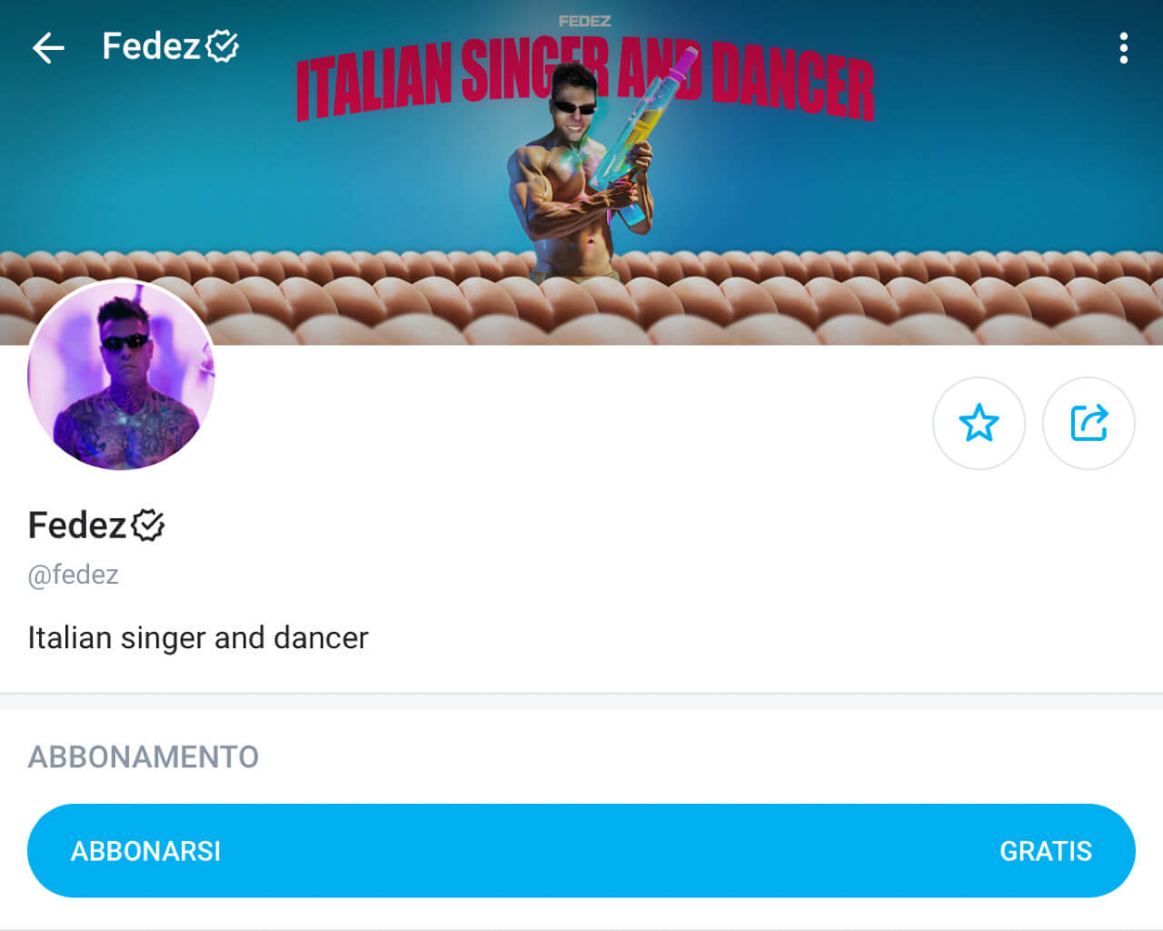 Fedez profilo OnlyFans