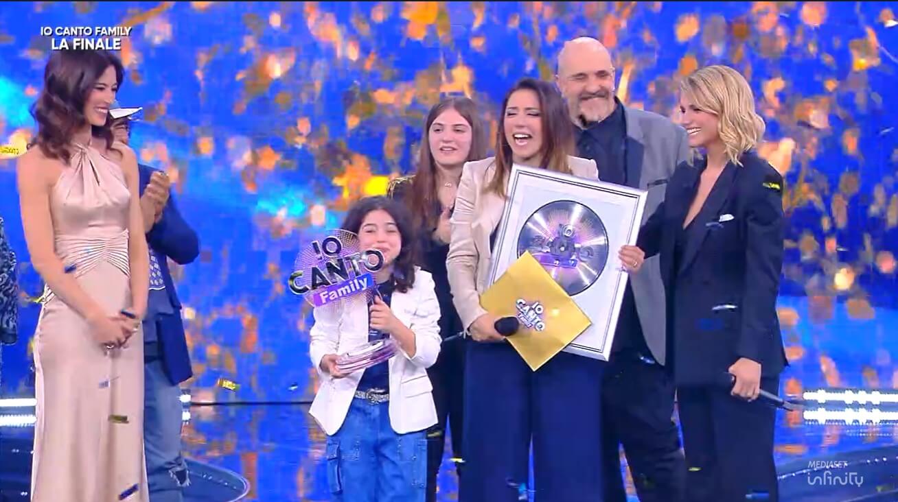 Carlotta D'Amico e mamma Erika vincono "Io Canto Family"