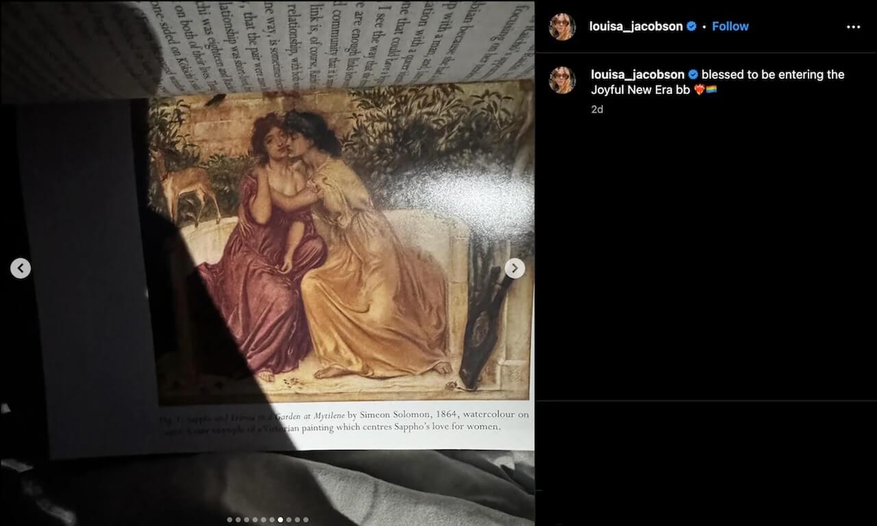 Louisa Jacobson, figlia di Meryl Streep, fa coming out: "Felice di entrare in questa gioiosa nuova era" - louisa jacobson via instagram copia - Gay.it