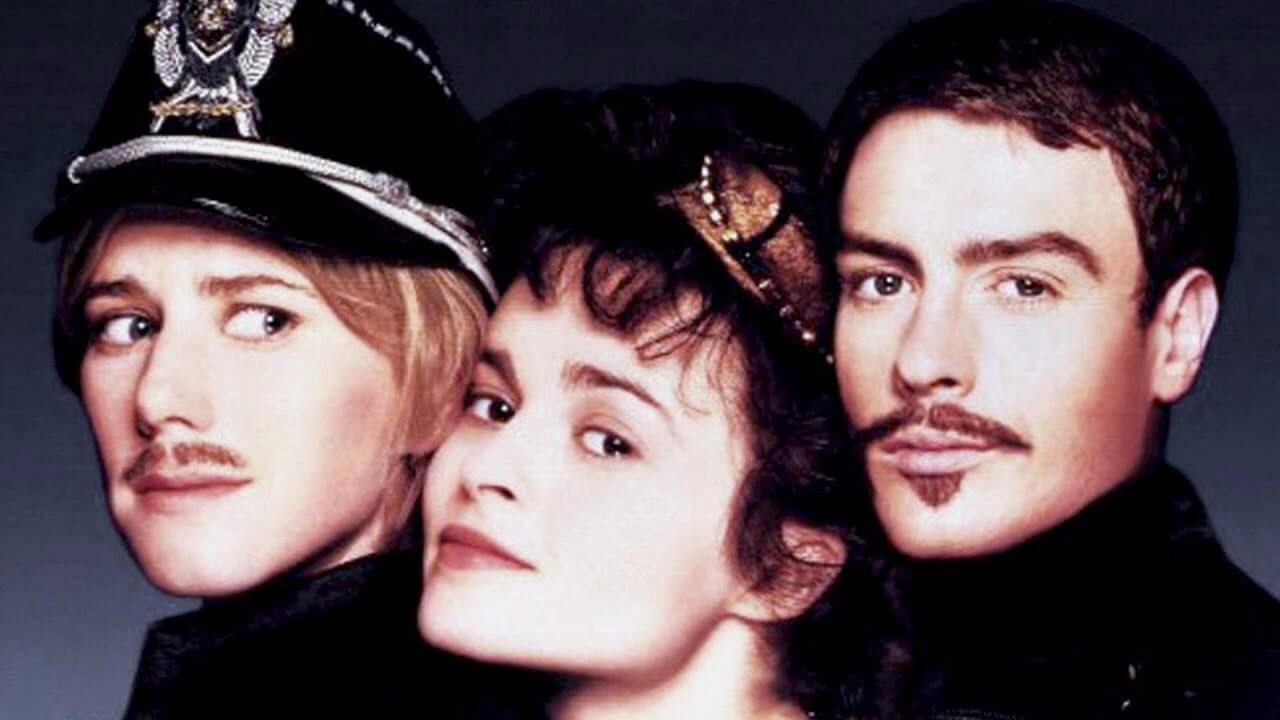 Imogen Stubbs, Helena Bonham Carter, e Toby Stevens nel film 'La dodicesima notte' (1996)