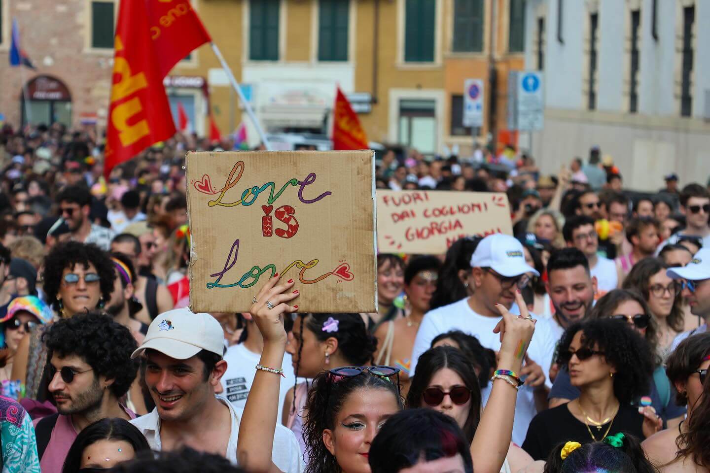 Verona Pride- 16 giugno 2024 - foto FB (Rete degli Studenti Medi Verona )