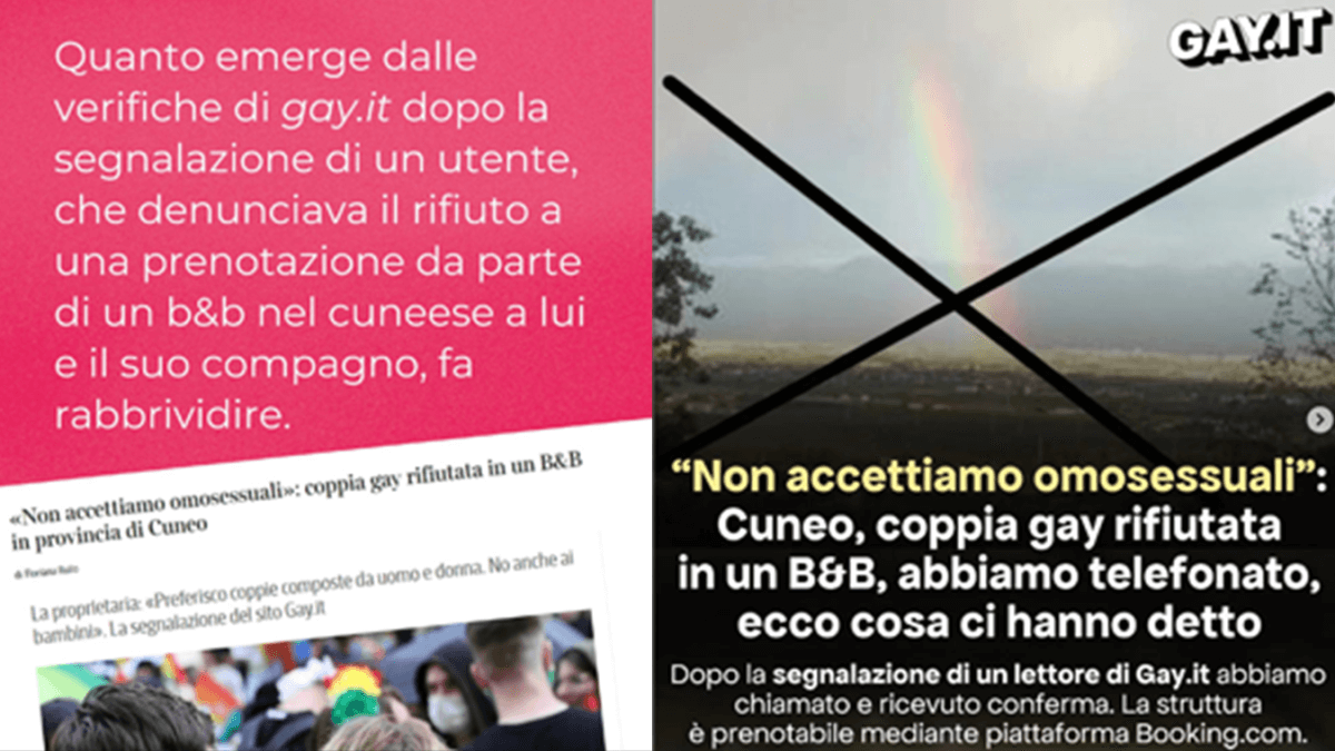 B&B di Busca che rifiuta omosessuali scovato da Gay.it: Booking.com non elimina l’annuncio, la titolare fornisce nuove versioni omofobe ai quotidiani