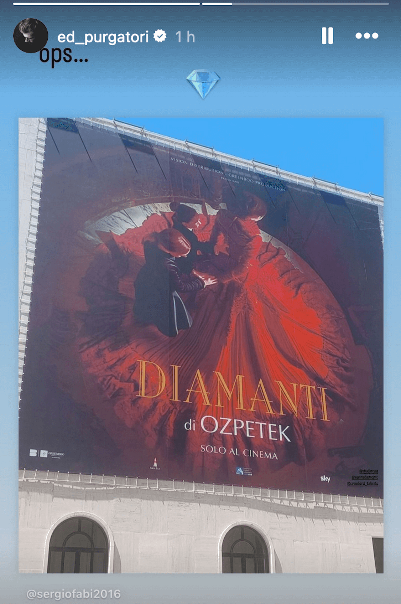 Diamanti è il nuovo film di Ferzan Ozpetek, via alle riprese e teaser poster - Diamanti e il nuovo film di Ferzan Ozpetek via alle riprese e teaser poster 1 - Gay.it