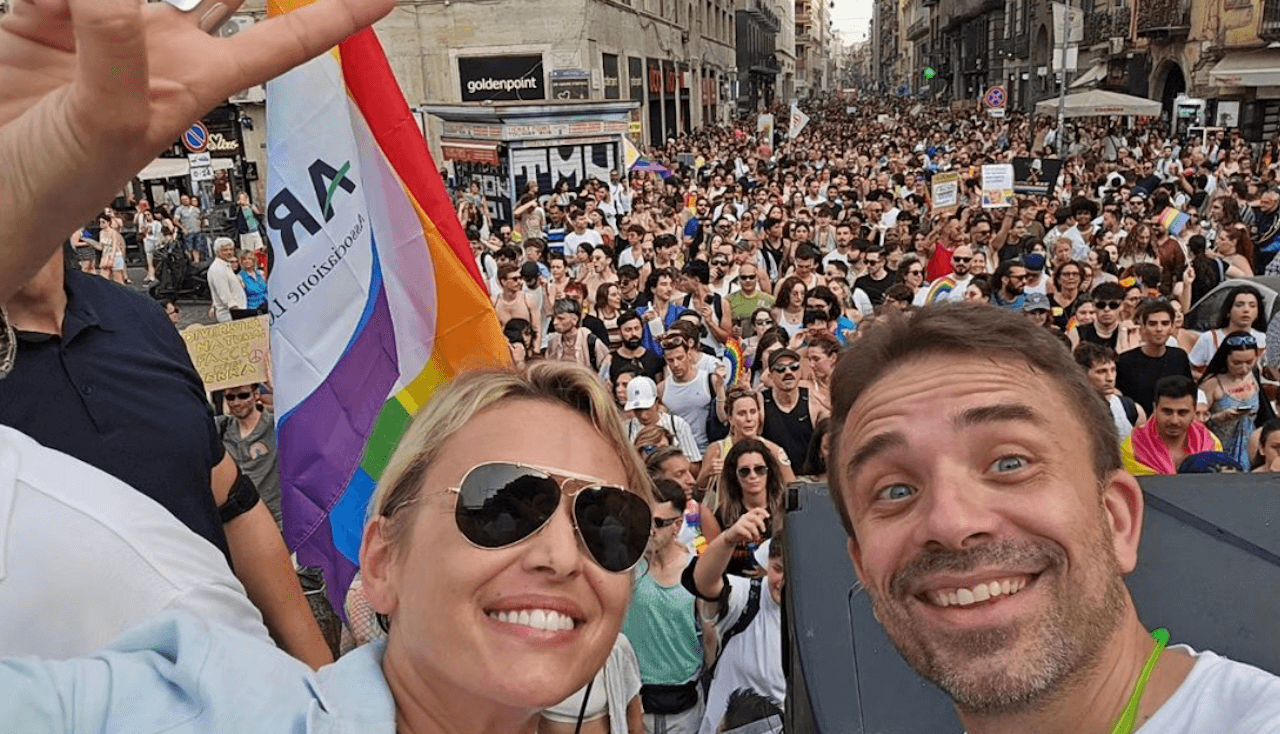 Francesca Pascale madrina del primo Noto Pride: "Accetto con amore e profondo rispetto" - Francesca Pascale e Antonello Sannino - Gay.it