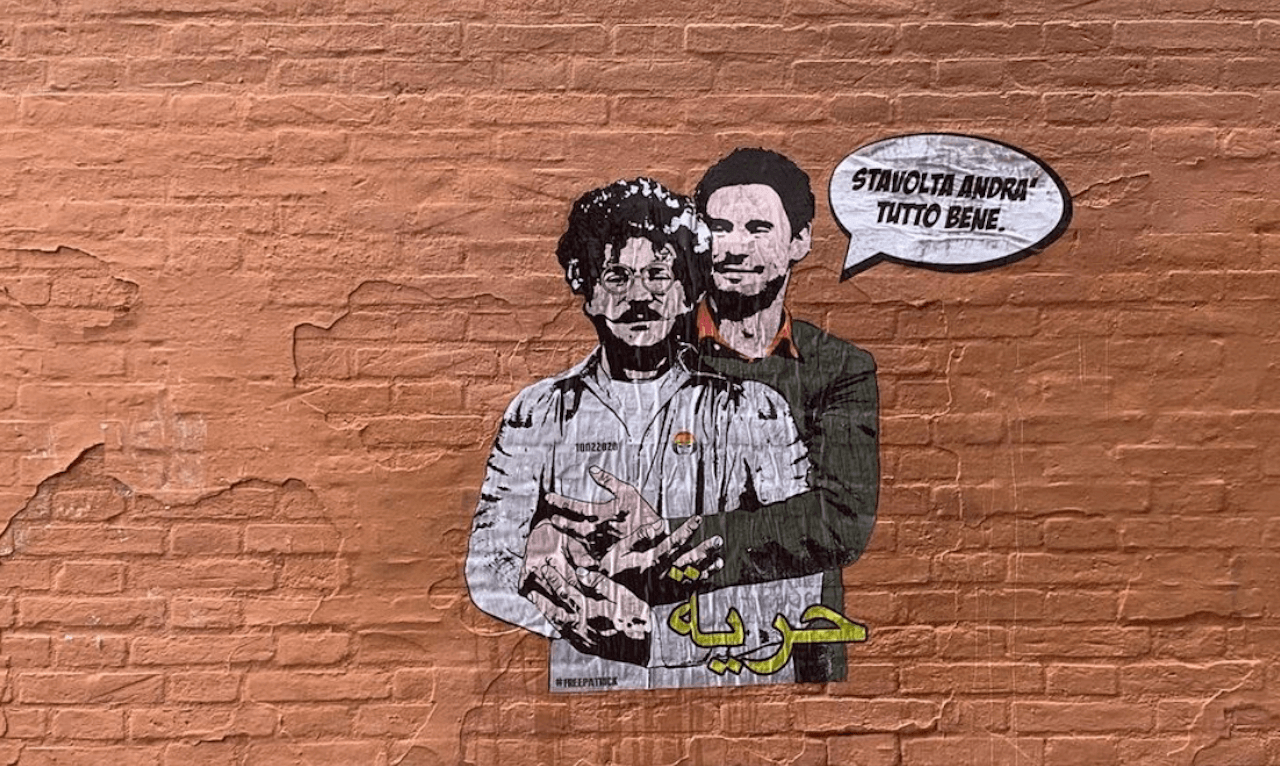 Intervista a Laika, autrice del gigantesco murale dedicato a Michela Murgia: "Per guardare al futuro insieme a lei" - Laika murale Zaki Regeni - Gay.it