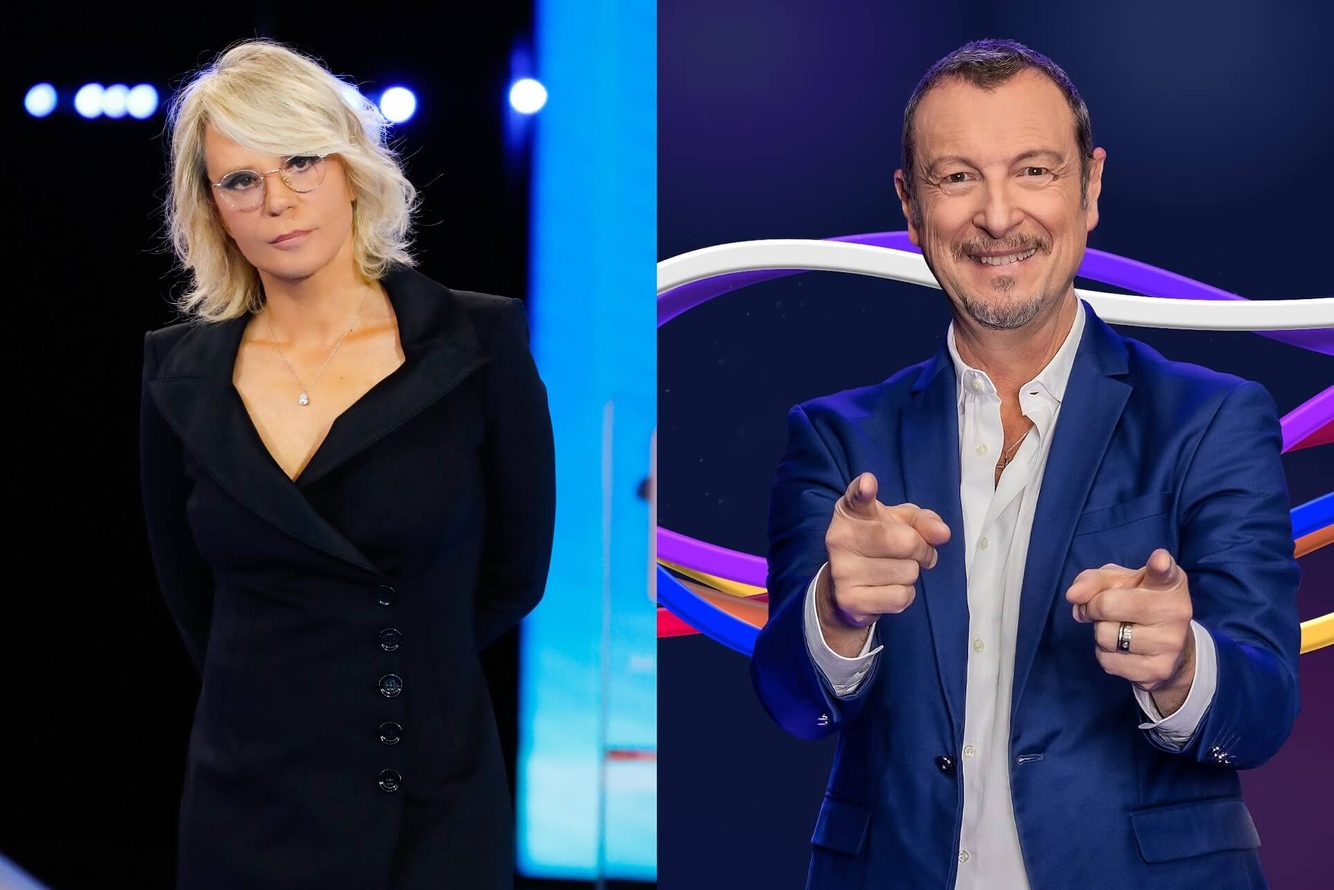 Maria De Filippi e Amadeus, Festival di Sanremo