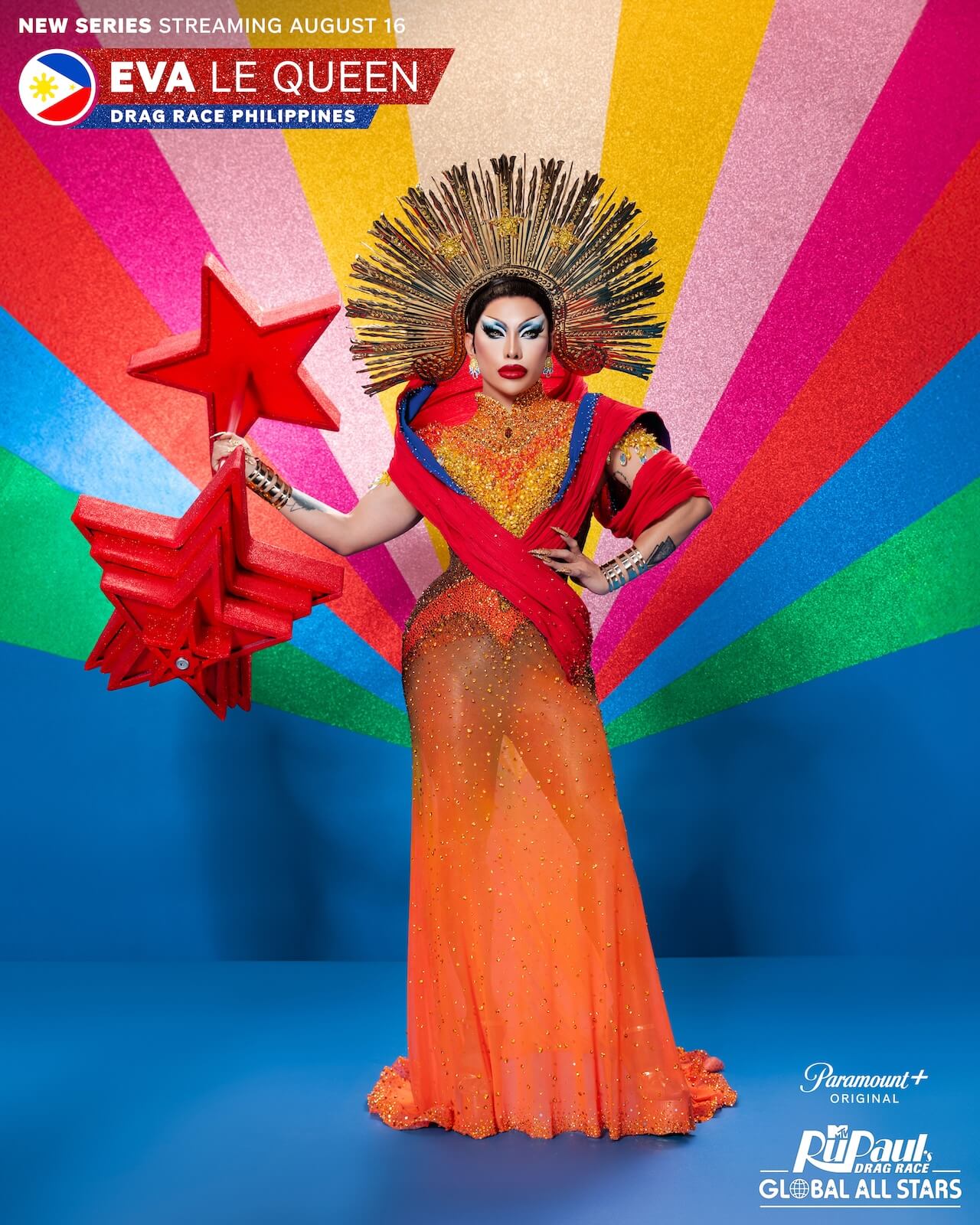 RuPaul's Drag Race Global All Stars, Nehellenia dall'Italia sfiderà 11 regine da tutto il mondo - RPDRGAS EvaLeQueen 0001 RT - Gay.it