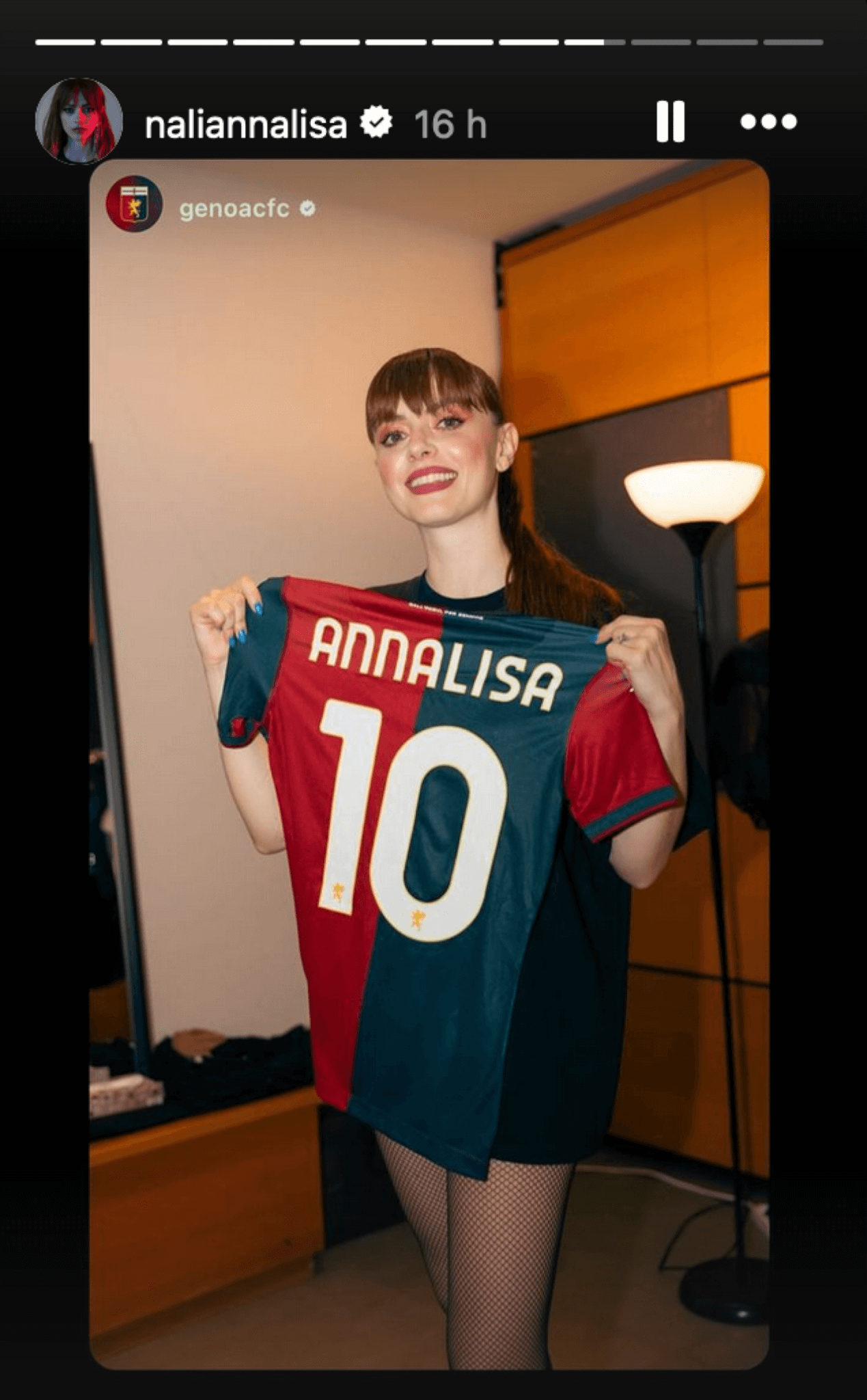 Annalisa maglia del Genoa