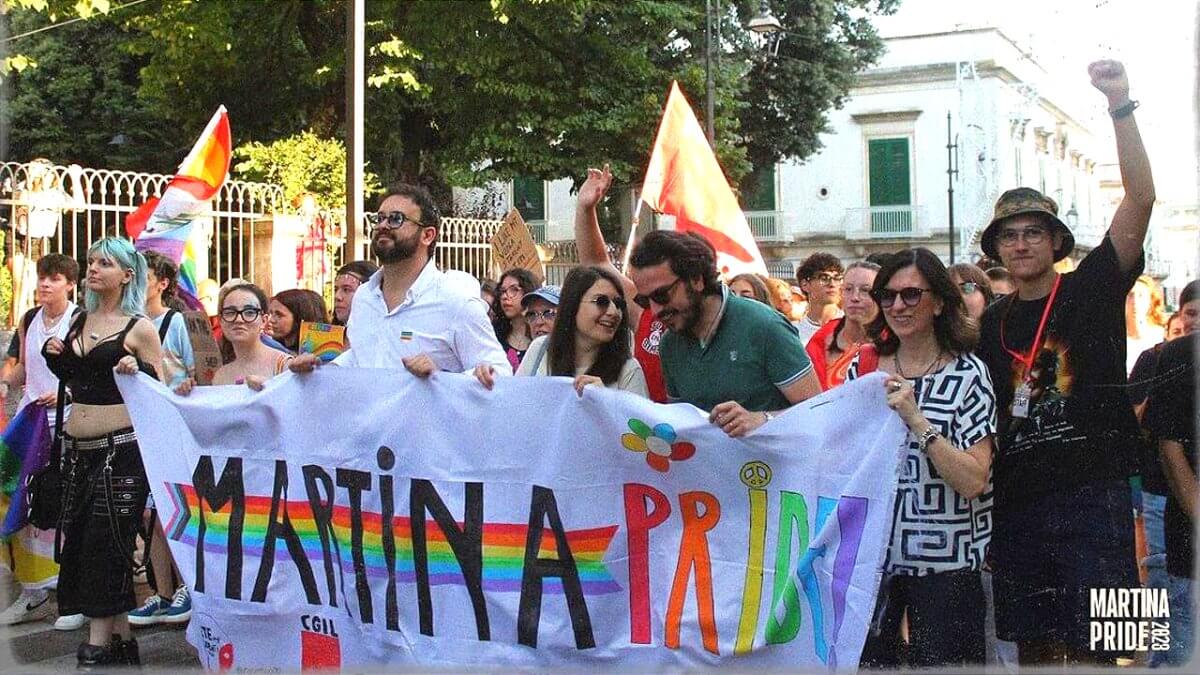Tornano i piccoli pride della provincia tarantina: Manduria (4 luglio), Palagianello (5 luglio) e Martina Franca (7 e 10 luglio)