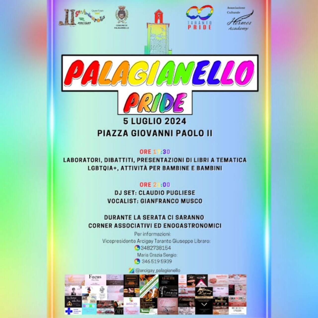 palagianello pride, venerdì 5 luglio 2024