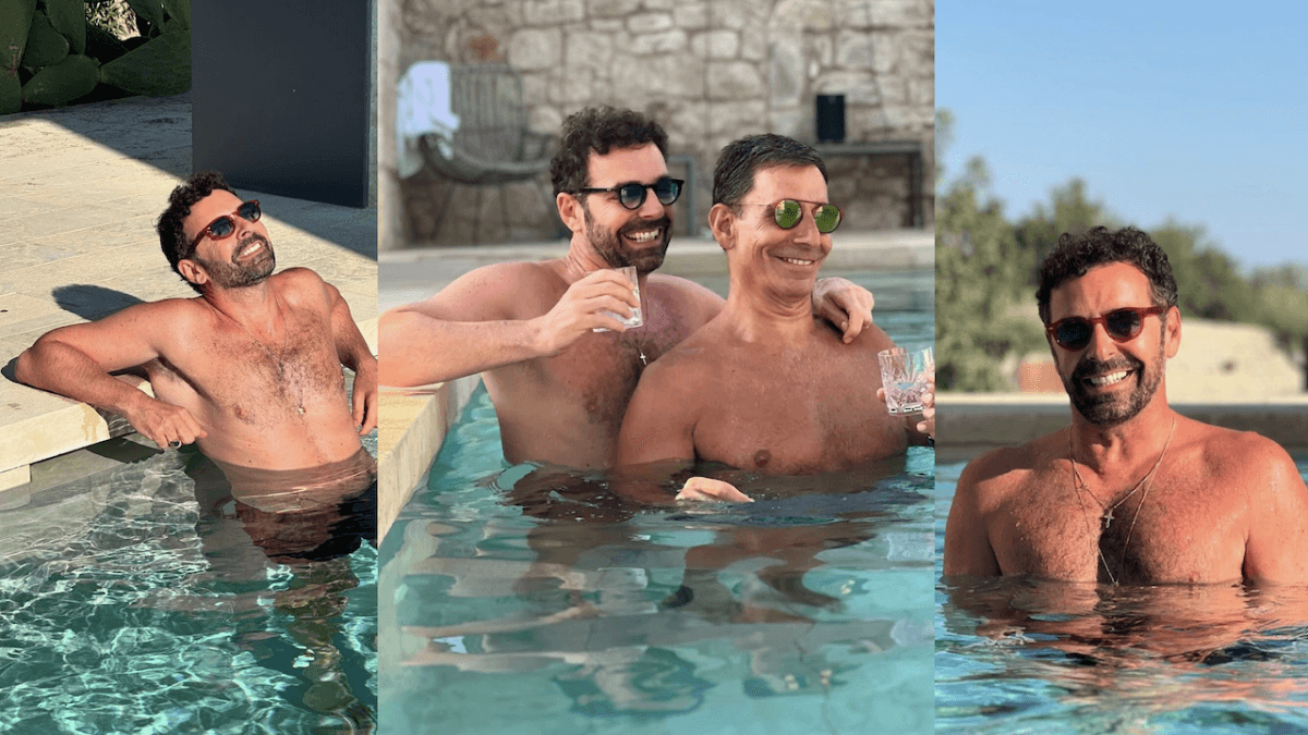 Alberto Matano e un’estate d’amore con Riccardo Mannino, le foto social