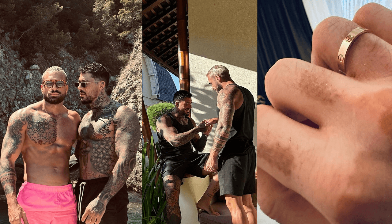 Tutte le coppie vip LGBTQIA+ che si sono fidanzate/sposate nel 2024 - Alex Migliorini sposa Manuel Pirelli - Gay.it
