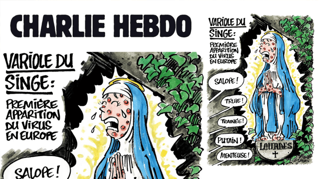 Charlie Hebdo MPOX vaiolo delle scimmie cattolici