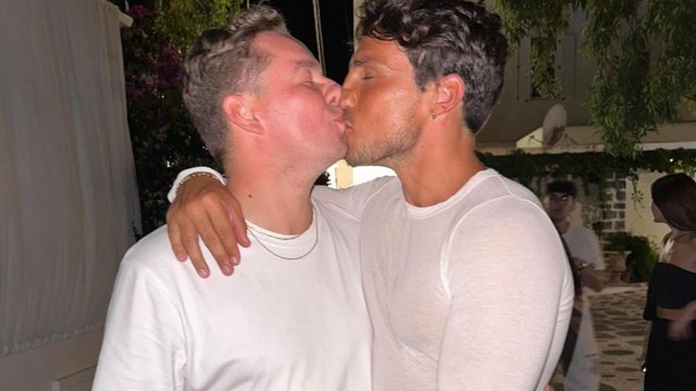 Luan Fraga e Daniele Dal Moro bacio