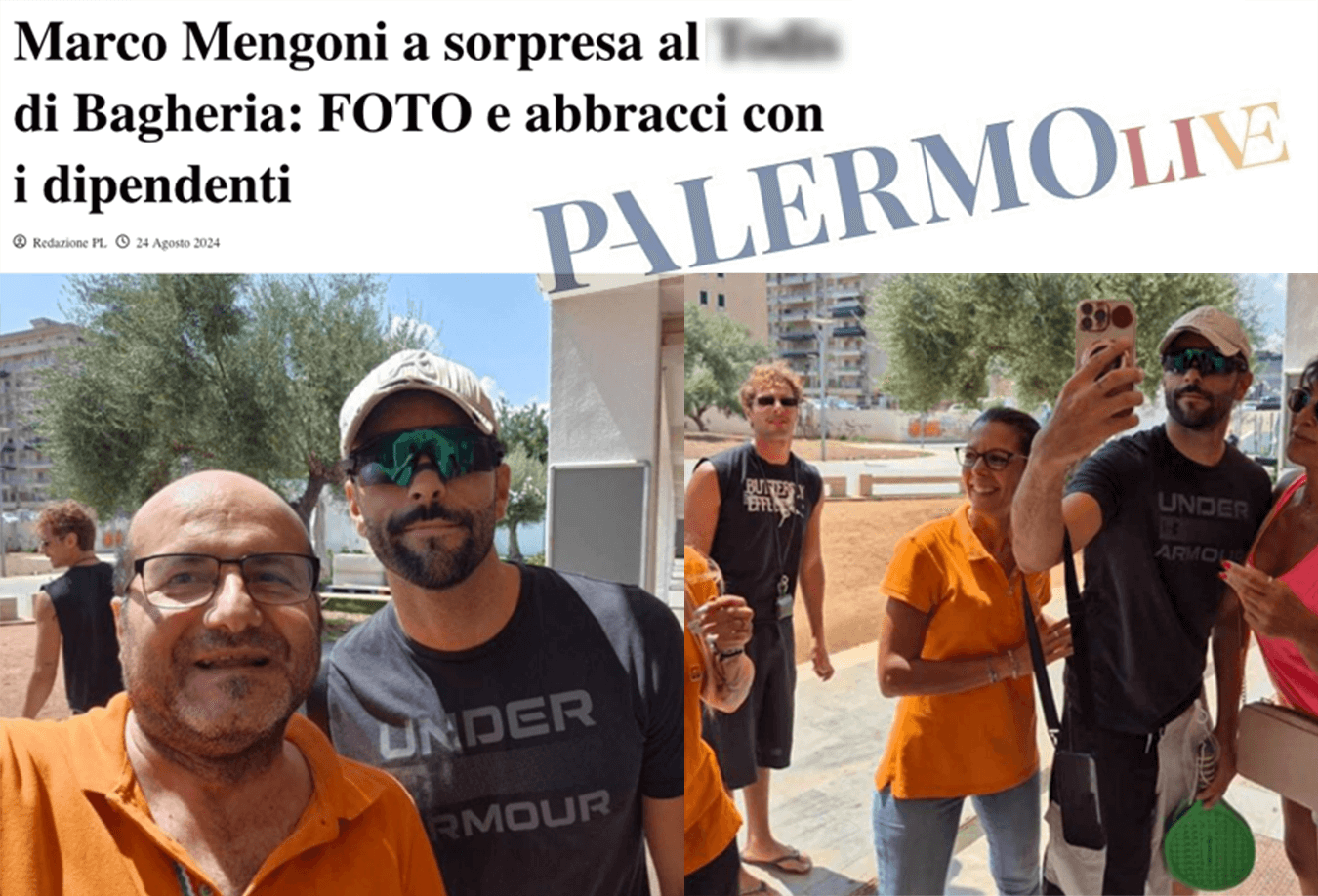 Marco Mengoni a fare la spesa con Lorenzo, le foto al supermercato di Bagheria