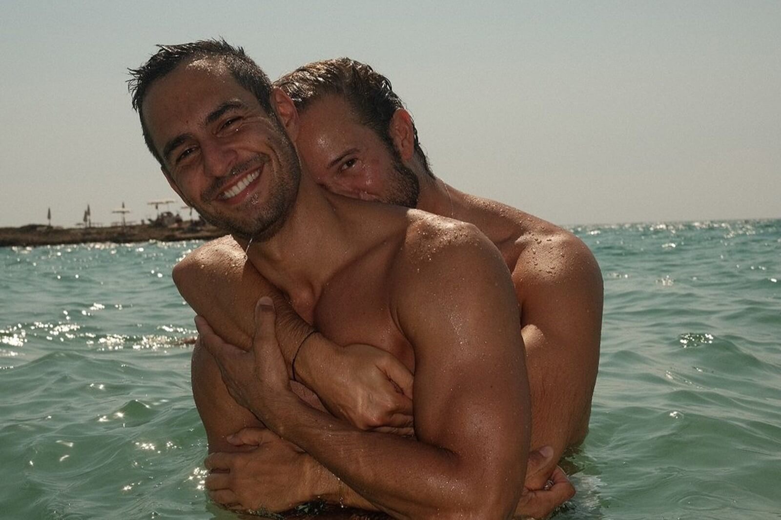 Paolo Stella e il fidanzato Jean-Georges D'Orazio