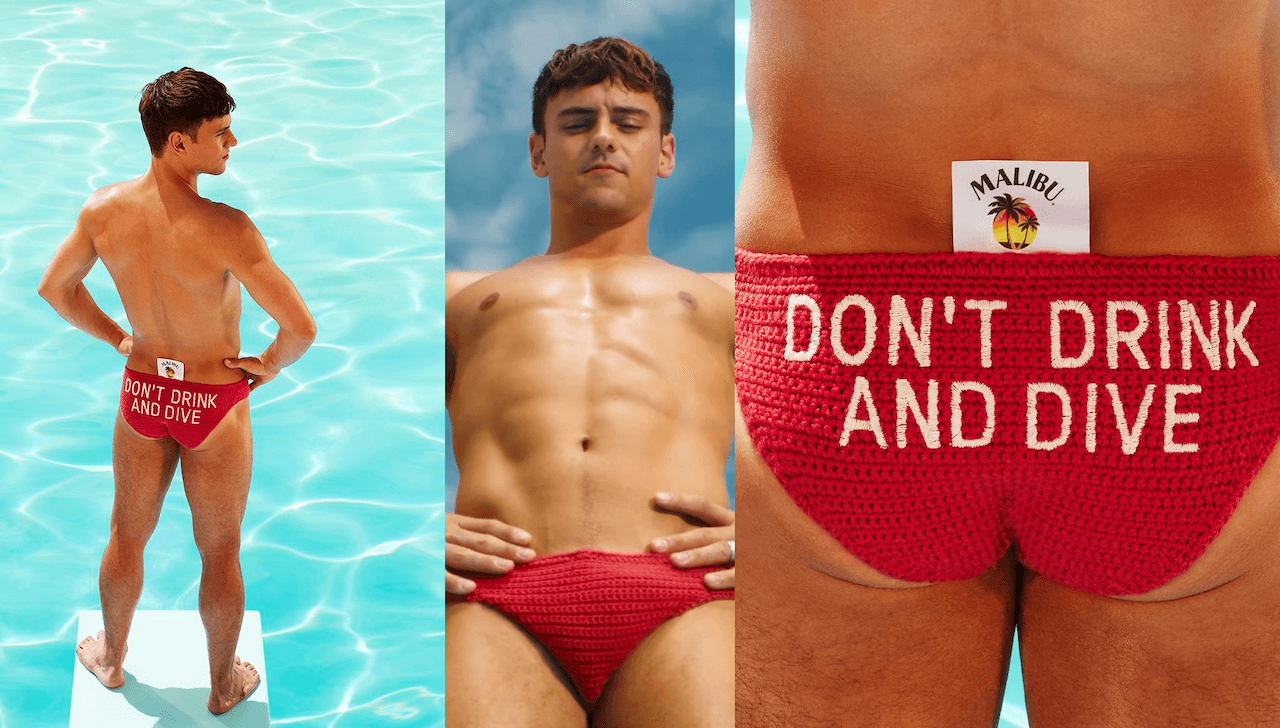 Tom Daley, il suo sedere è ovunque e ricorda agli inglesi di non bere prima di tuffarsi per non annegare (VIDEO)