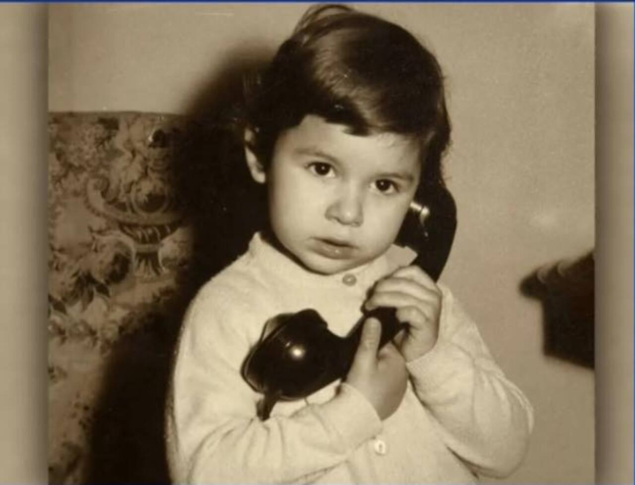 bianca berlinguer a 2 anni al telefono