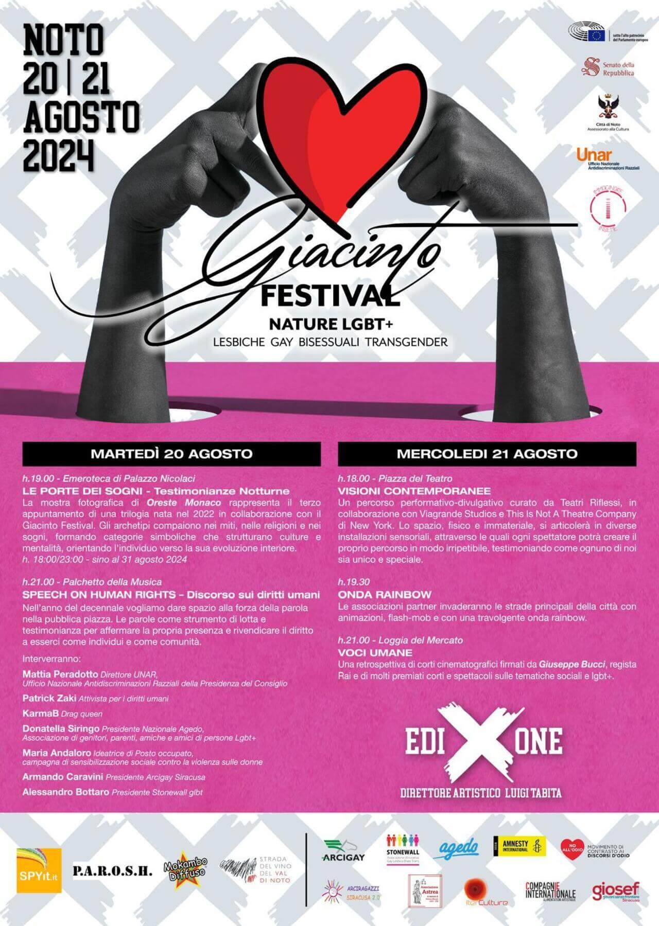 Giacinto festival 2024, il programma