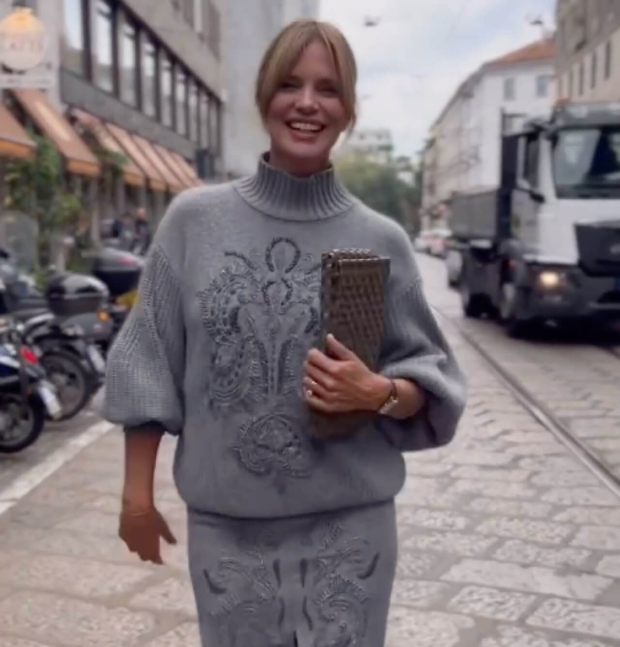 Filippa Lagerback per Luisa Spagnoli